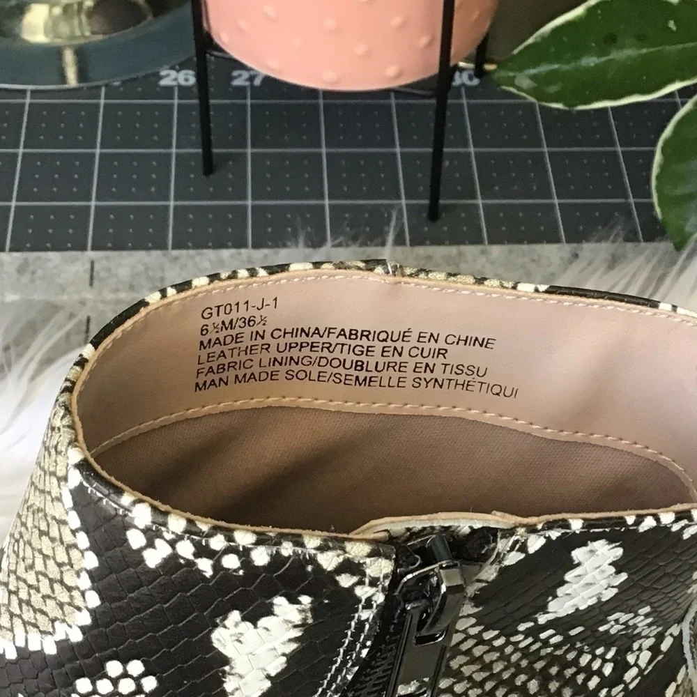 Said Fifth Avenue Emerson Snake Print Booties